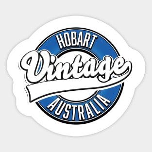 Hobart australia vintage style logo Sticker